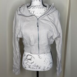 Lululemon Scuba Full-zipped Cropped Hoodie in a Tan, like new.